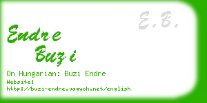 endre buzi business card